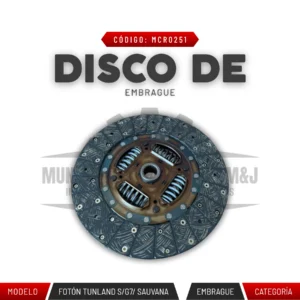 DISCO DE EMBRAGUE