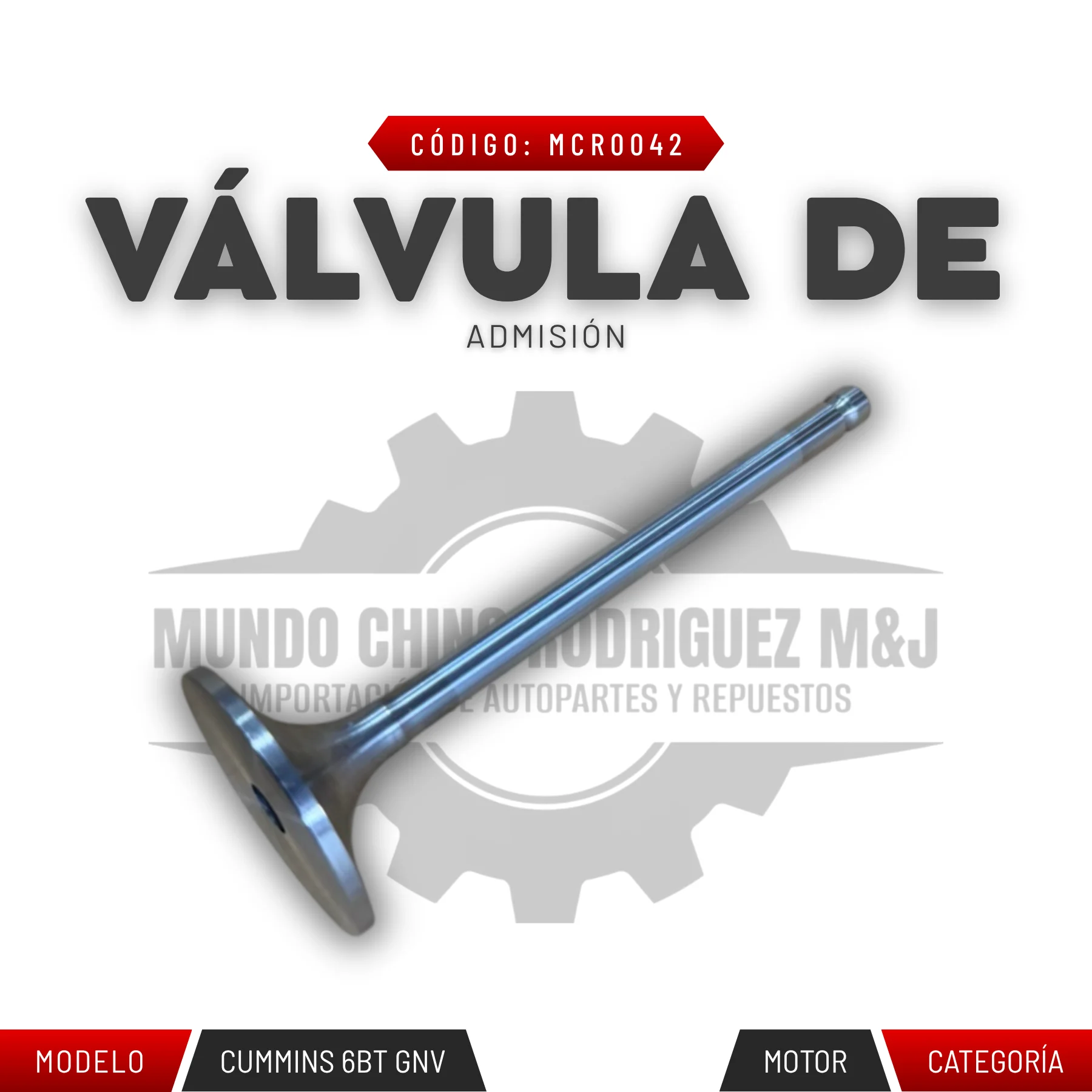 VÁLVULA DE ADMISIÓN