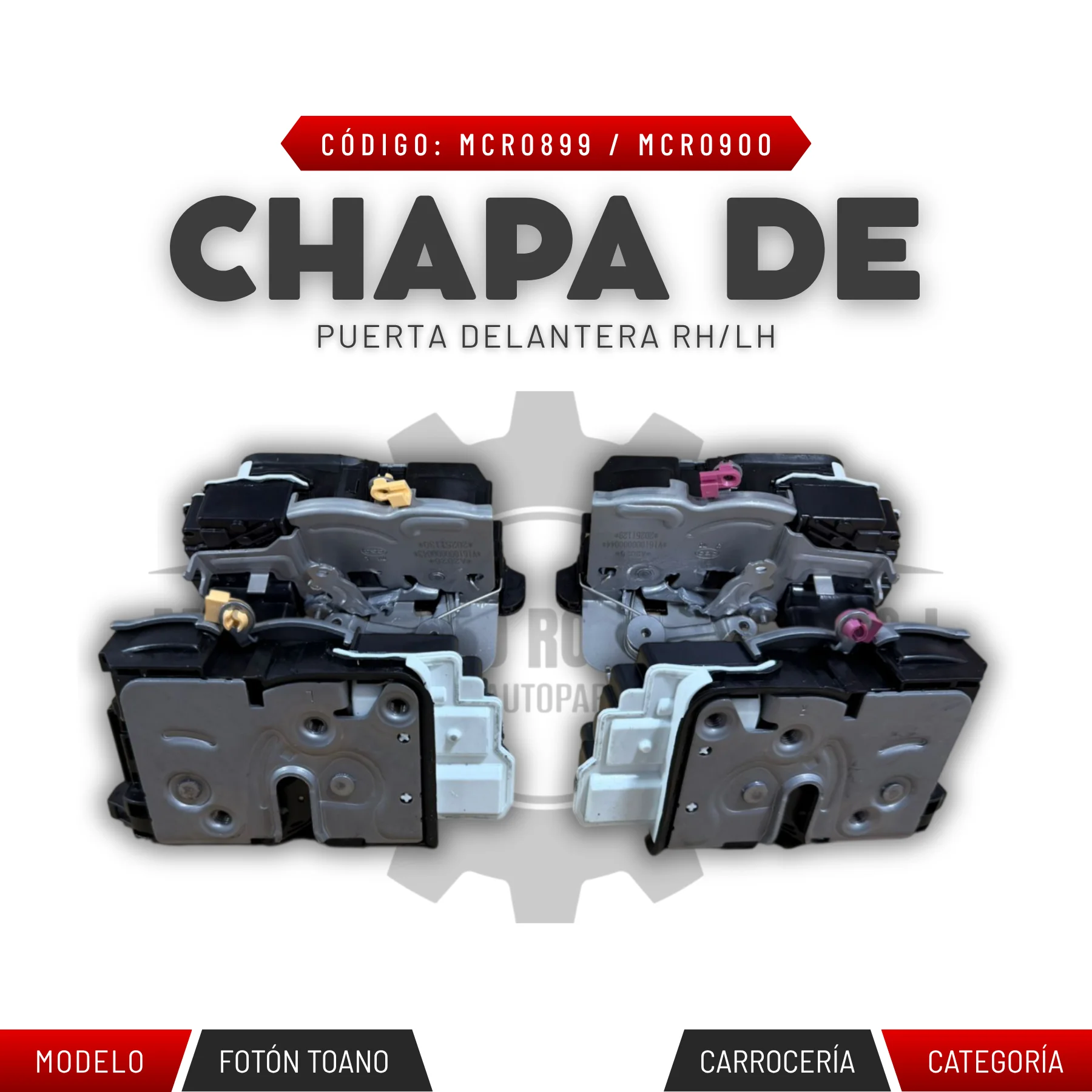 CHAPA DE PUERTA DELANTERA RH/LH