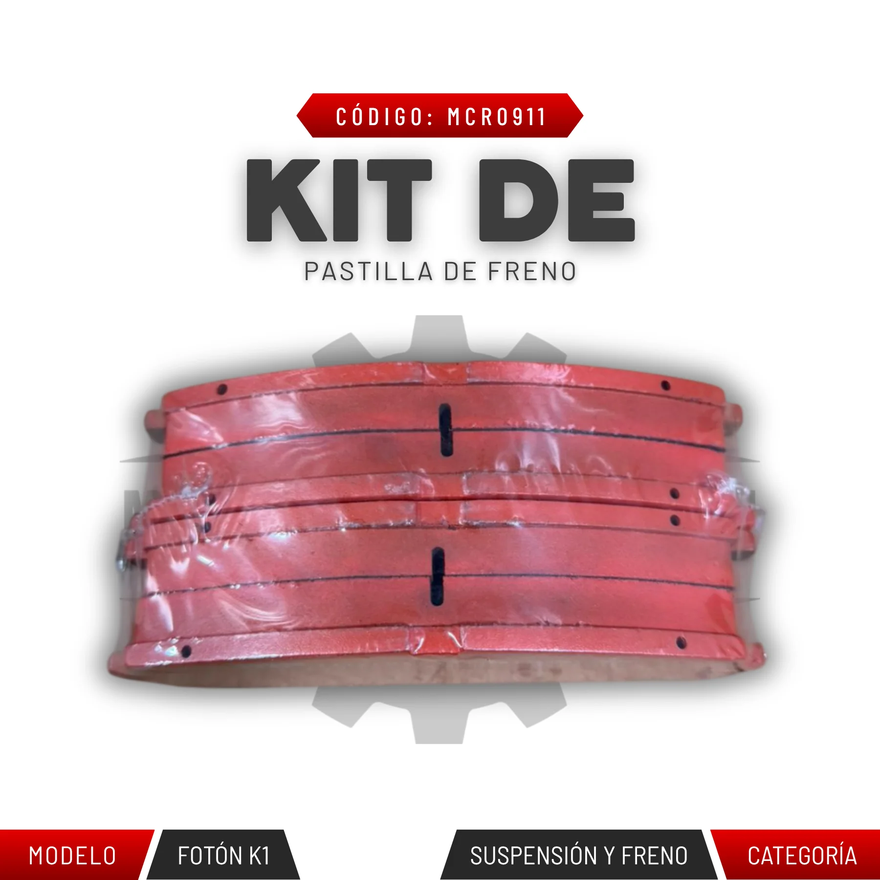 KIT DE PASTILLA DE FRENO
