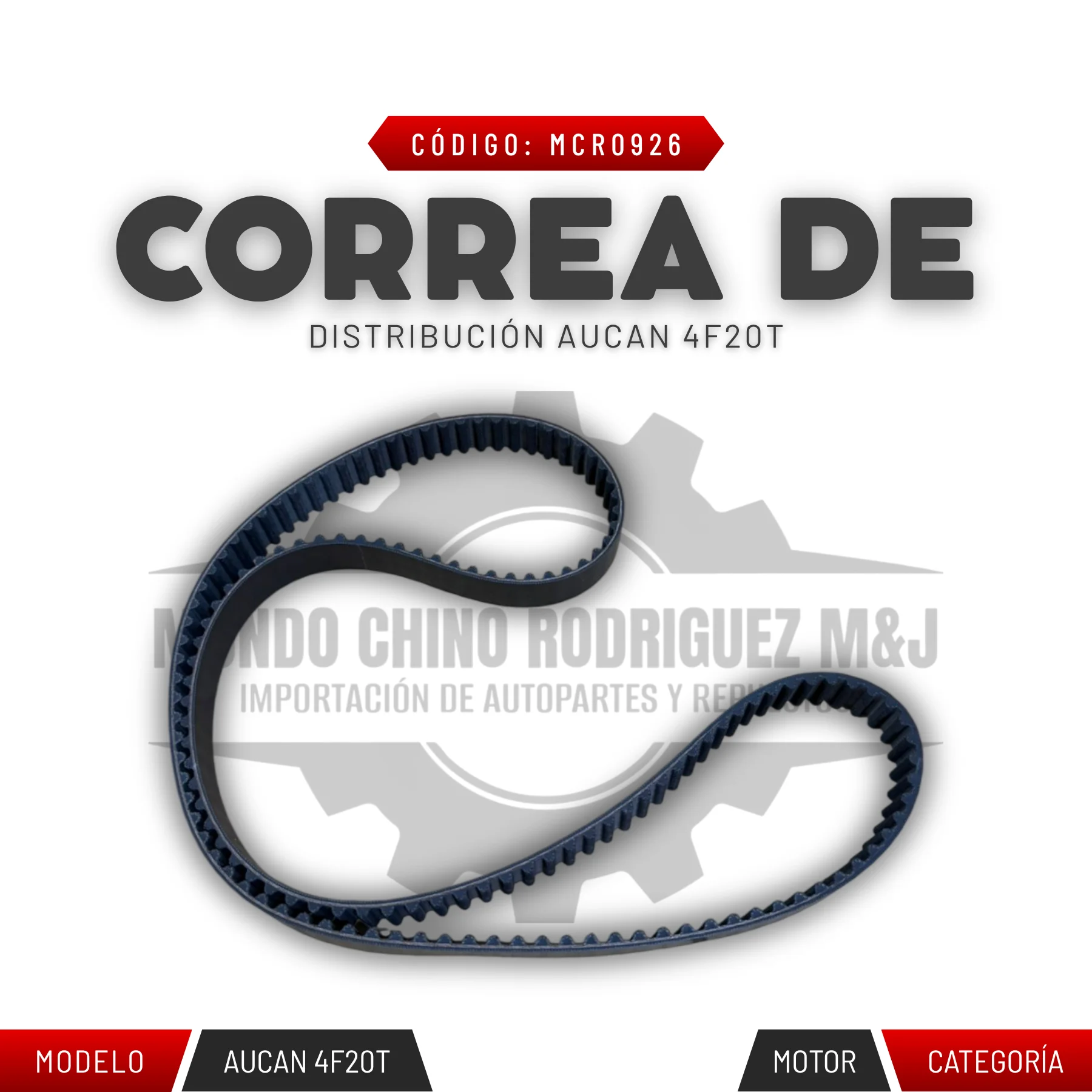 CORREA DE DISTRIBUCIÓN AUCAN 4F20T