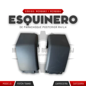 ESQUINERO DE PARACHOQUE POSTERIOR RH/LH