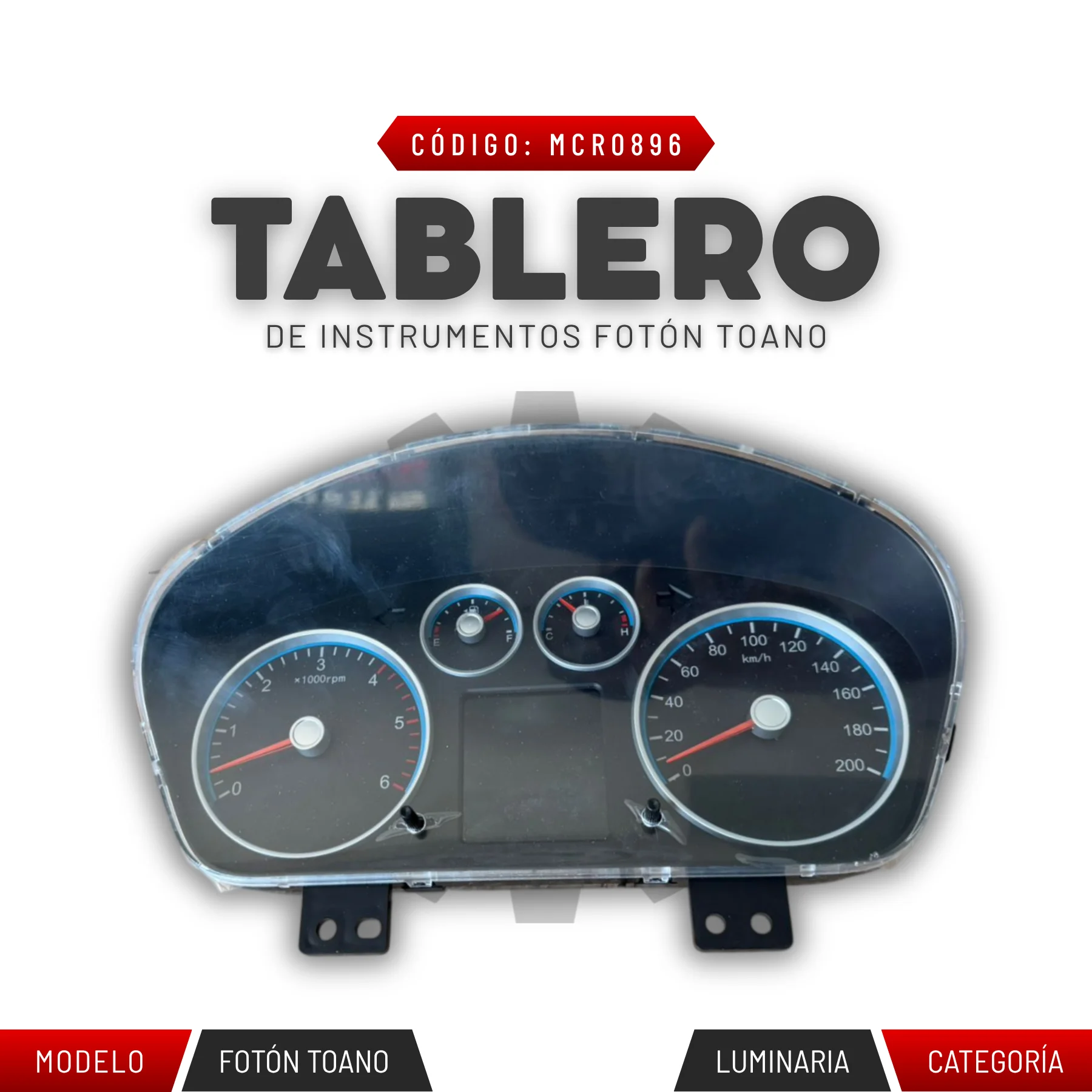 TABLERO DE INSTRUMENTOS FOTÓN TOANO