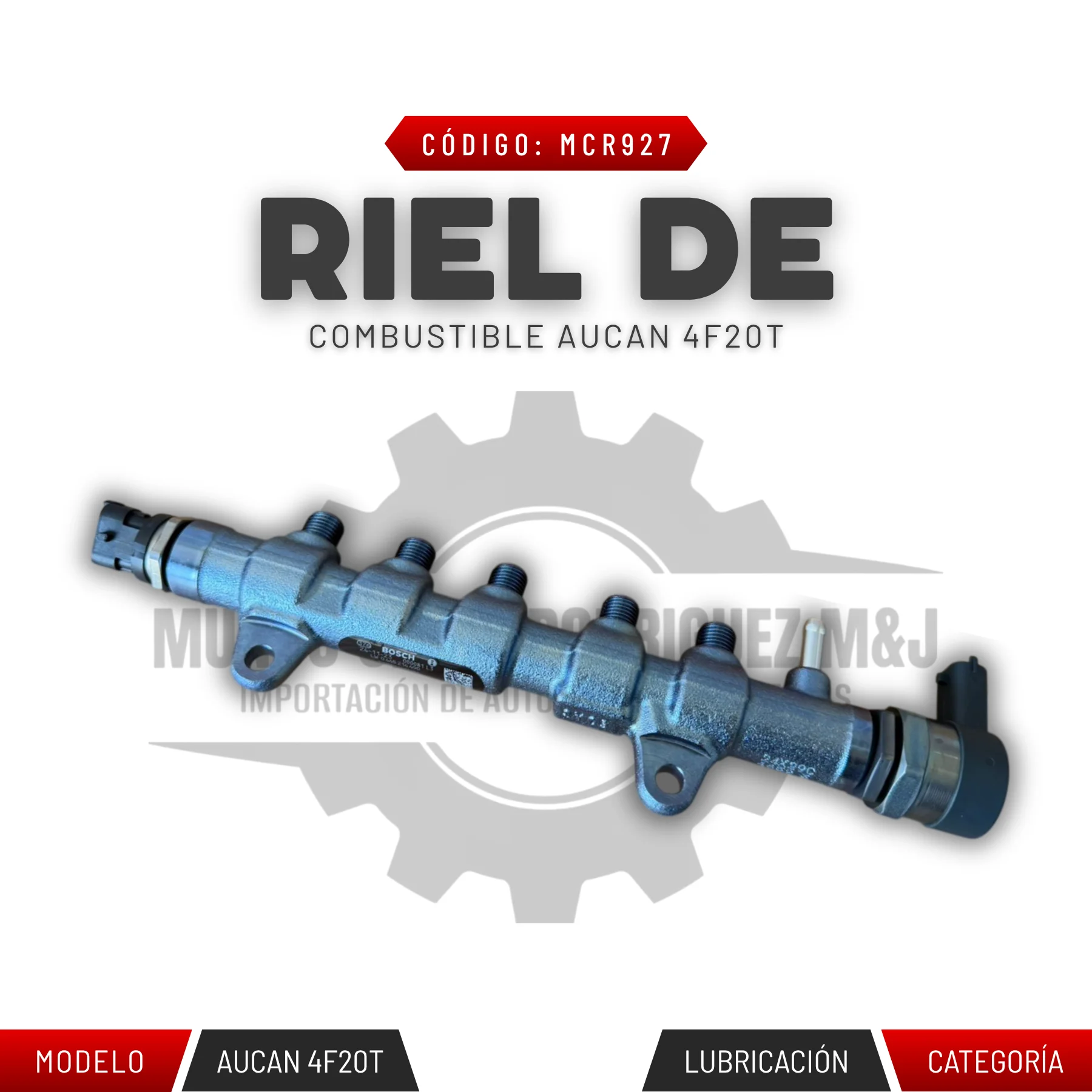 RIEL DE COMBUSTIBLE AUCAN 4F20T