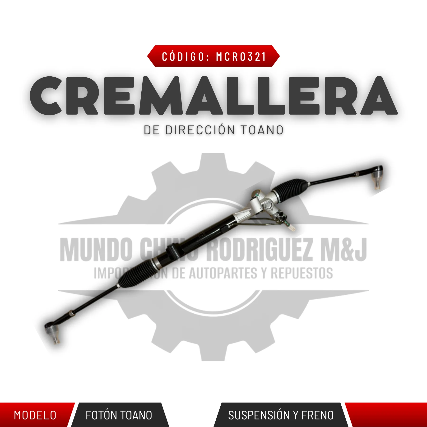 CREMALLERA DE DIRECCIÓN TOANO