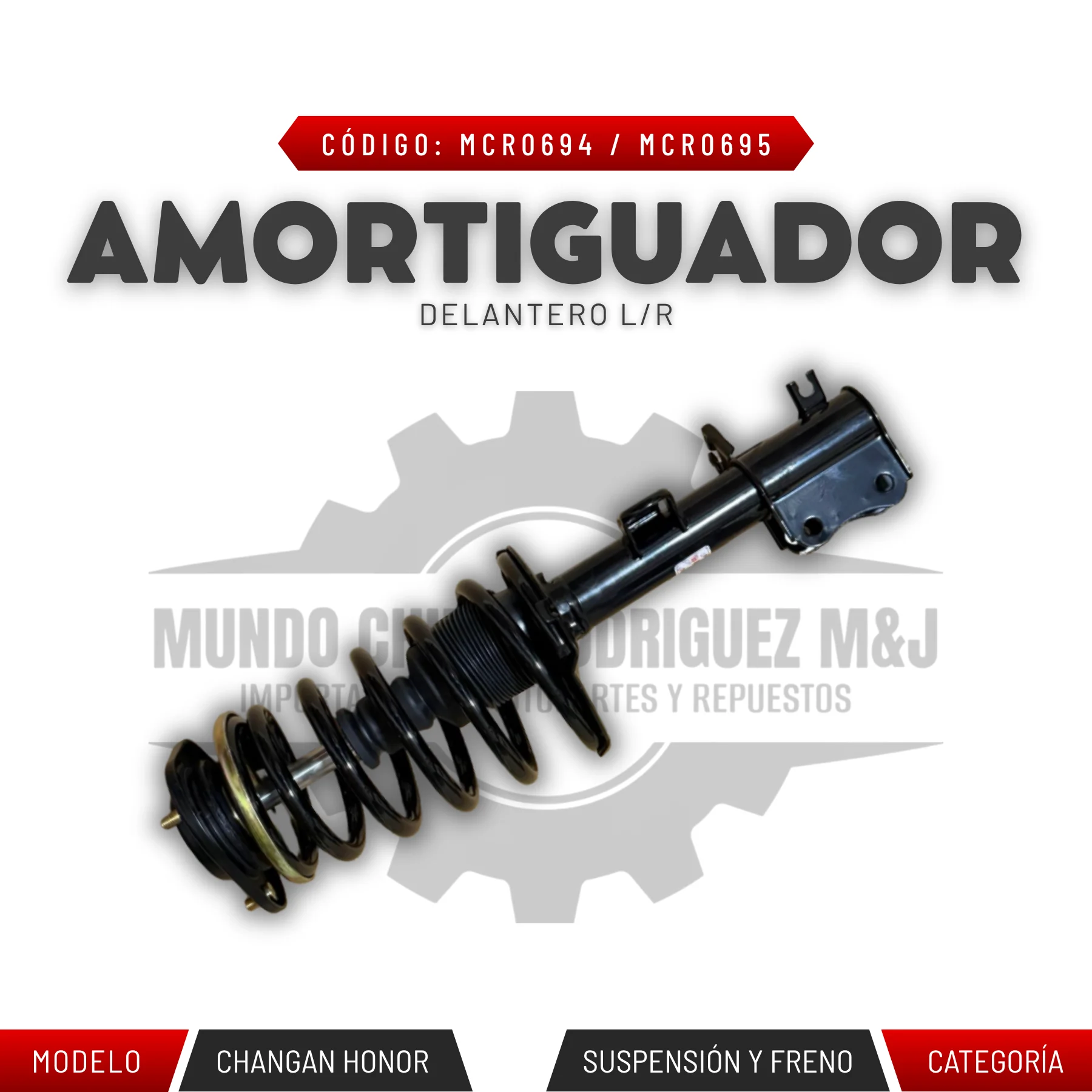 AMORTIGUADOR DELANTERO L/R
