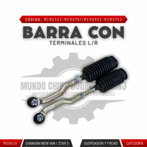 BARRA CON TERMINALES L/R