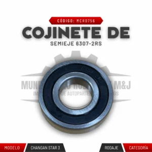 COJINETE DE SEMIEJE 6307-2RS