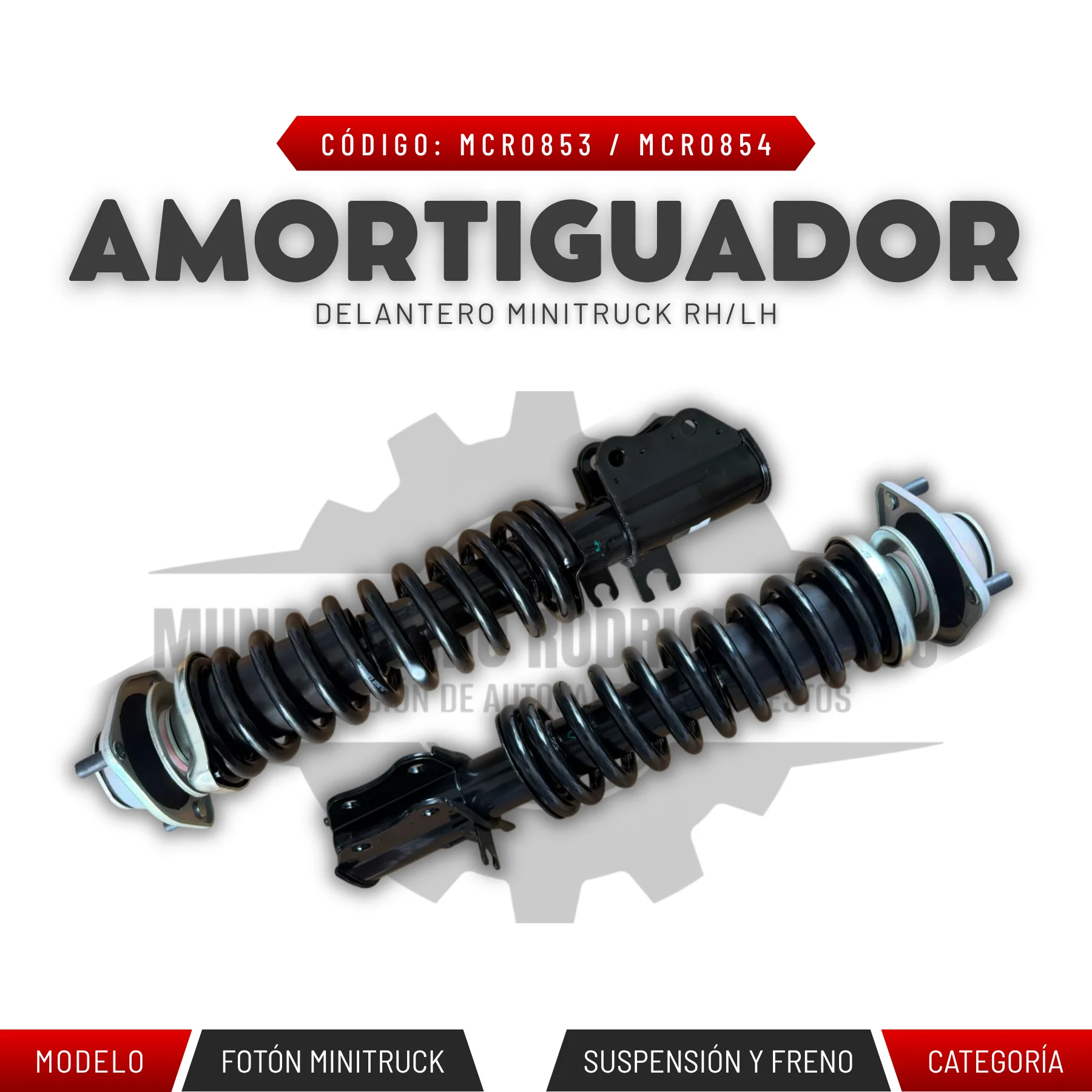 AMORTIGUADOR DELANTERO MINITRUCK RH/LH