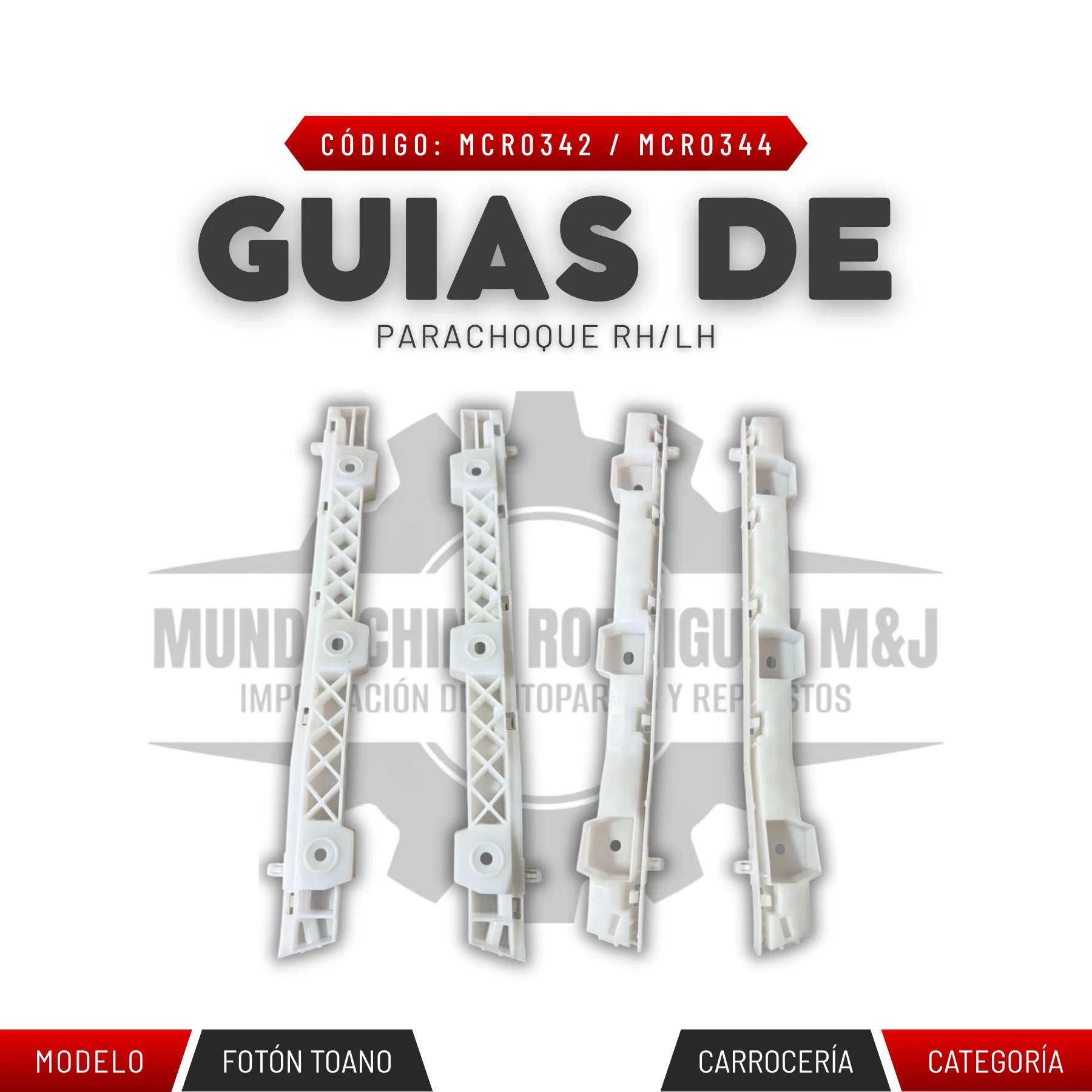 GUIAS DE PARACHOQUE RH/LH