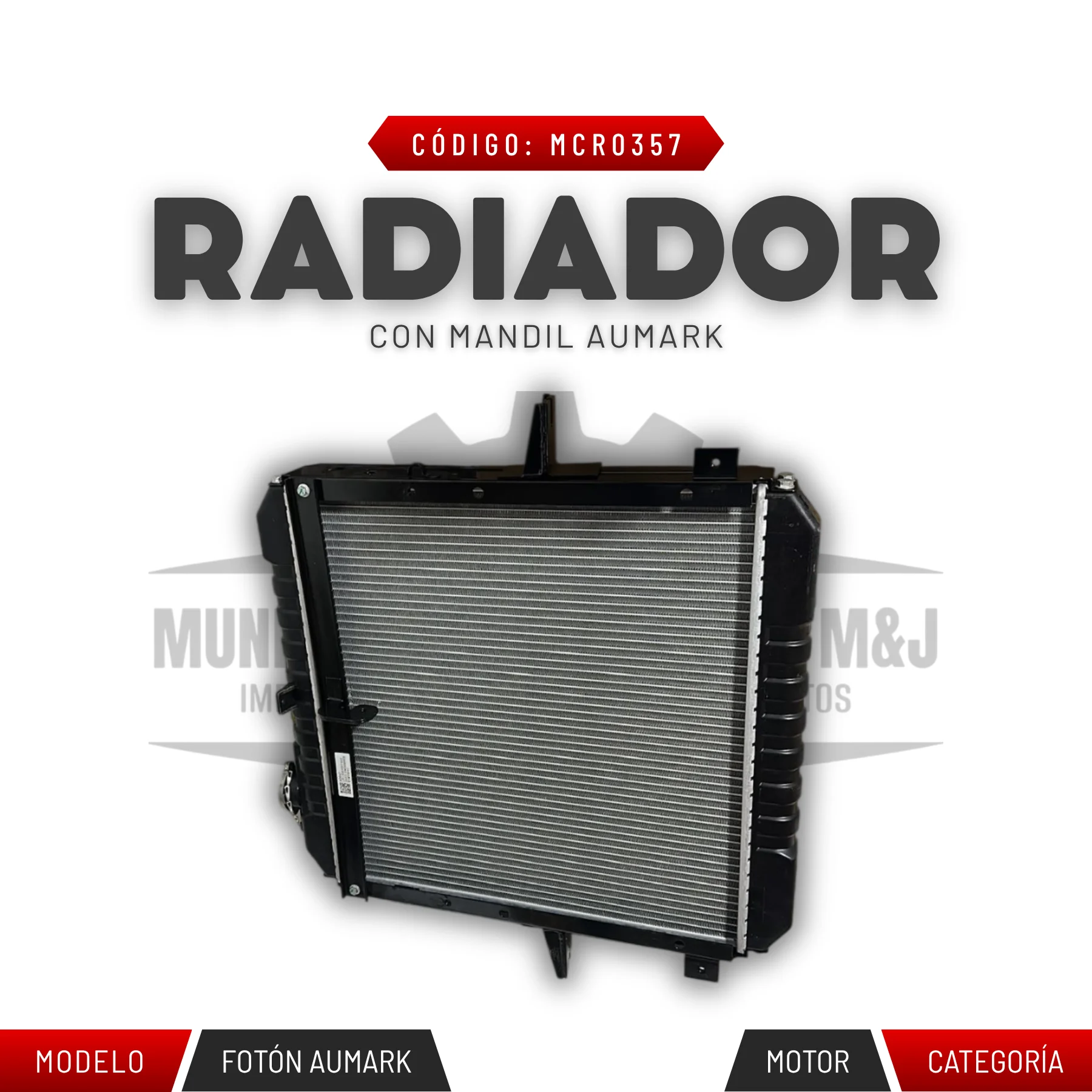 RADIADOR CON MANDIL AUMARK