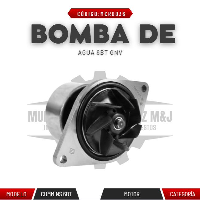 BOMBA DE AGUA 6BT GNV