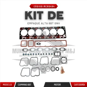 KIT DE EMPAQUE ALTA 6BT GNV
