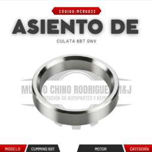 ASIENTO DE CULATA 6BT GNV
