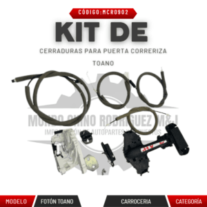 KIT DE CERRADURA PARA PUERTA CORRERIZA