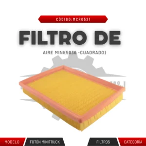 FILTRO DE AIRE MINI 5036 CUADRADO