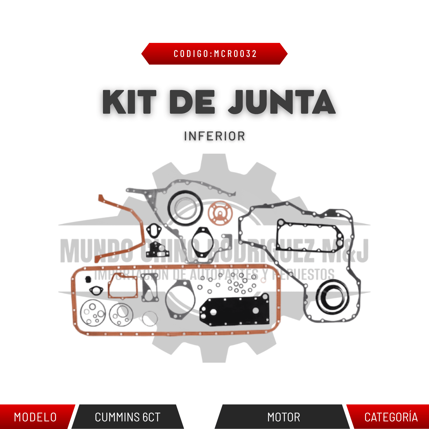 KIT DE JUNTA INFERIOR
