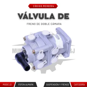 VÁLVULA DE FRENO DE DOBLE CÁMARA