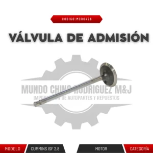 VALVÚLA DE ADMISIÓN