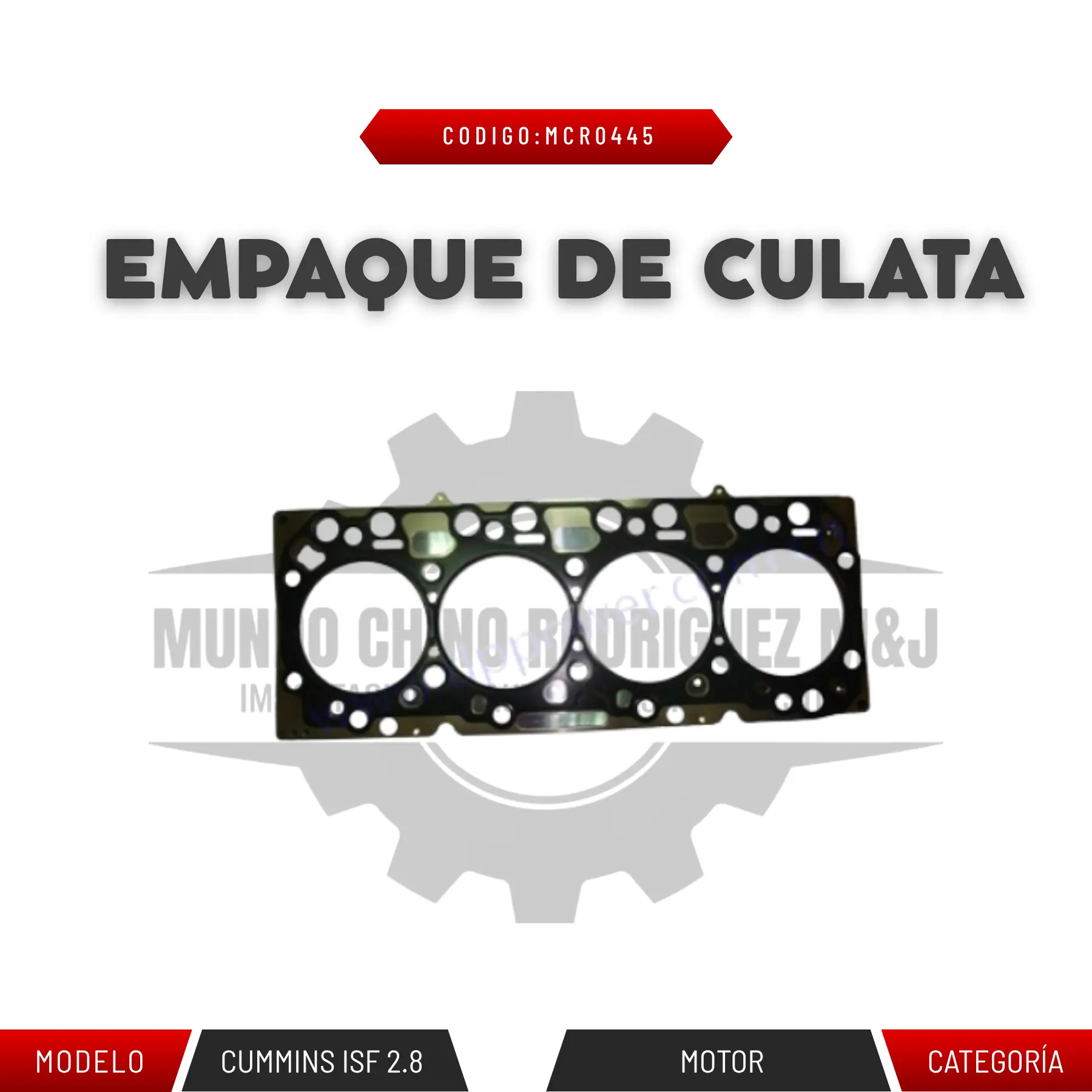 EMPAQUE DE CULATA