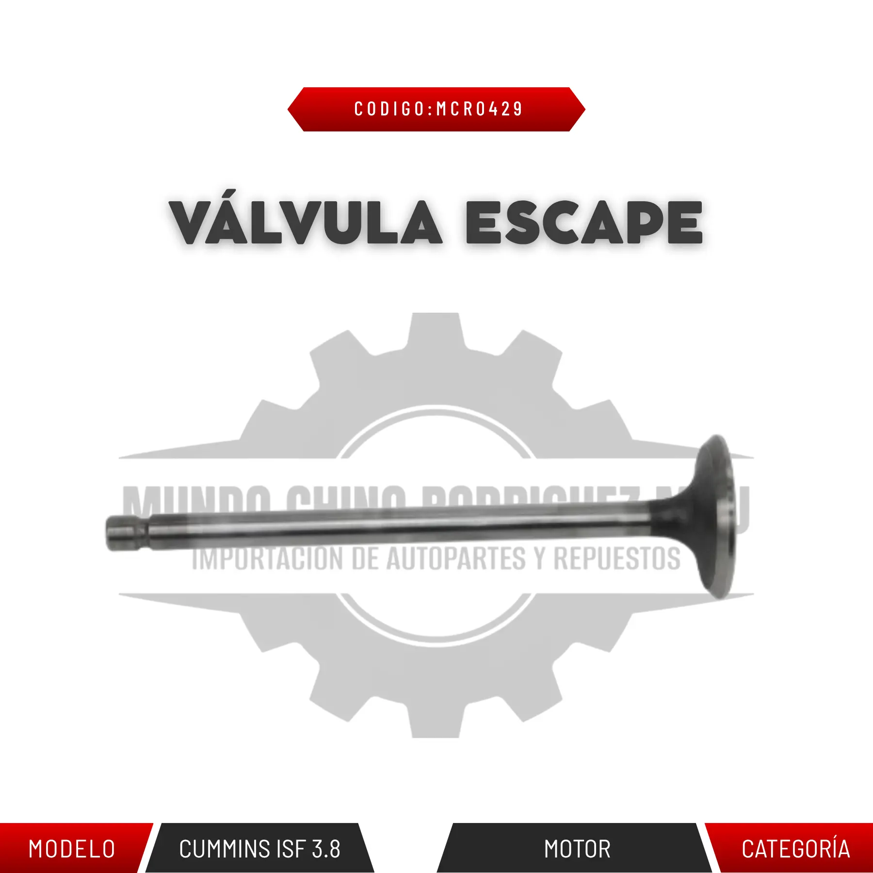 VALVÚLA DE ESCAPE