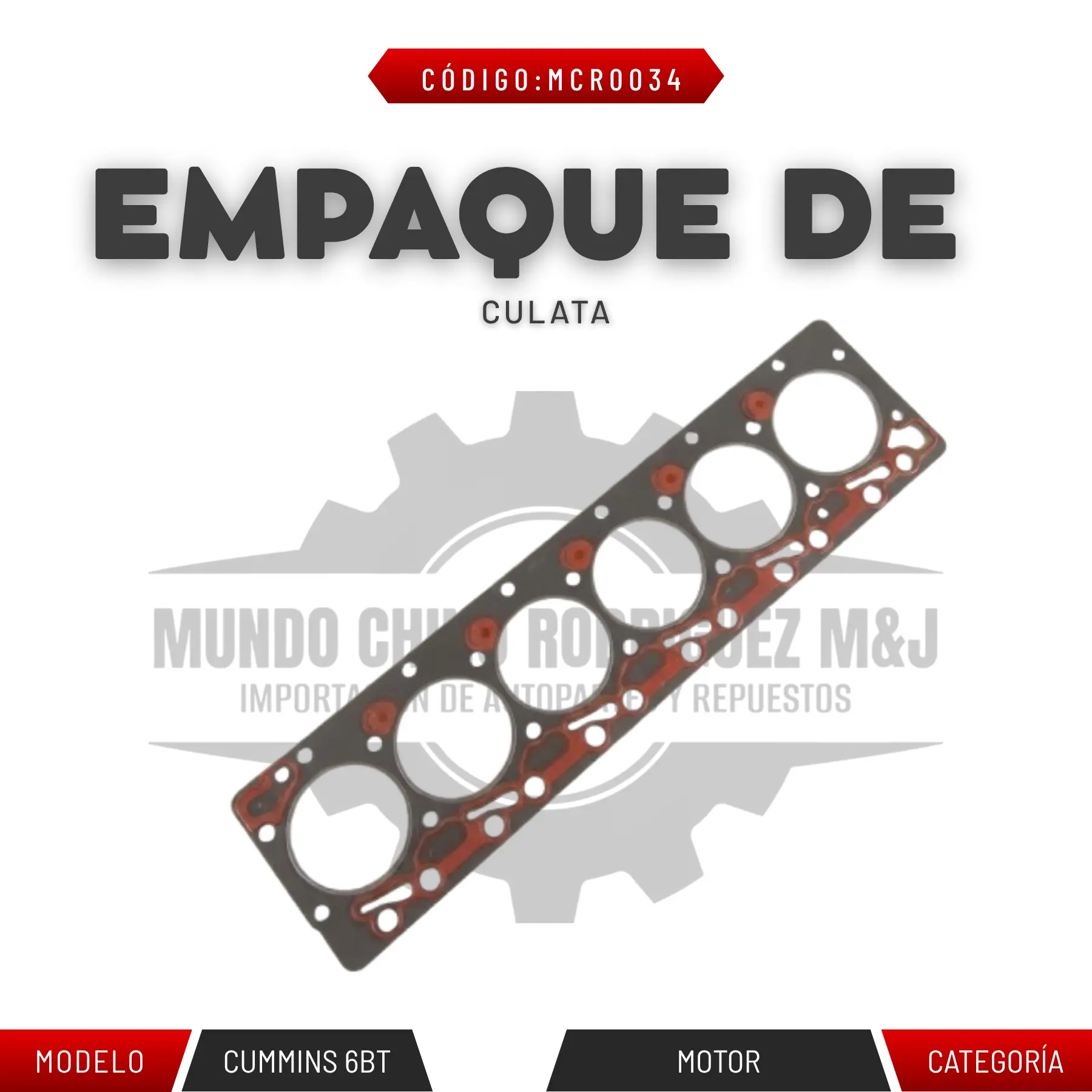 EMPAQUE DE CULATA