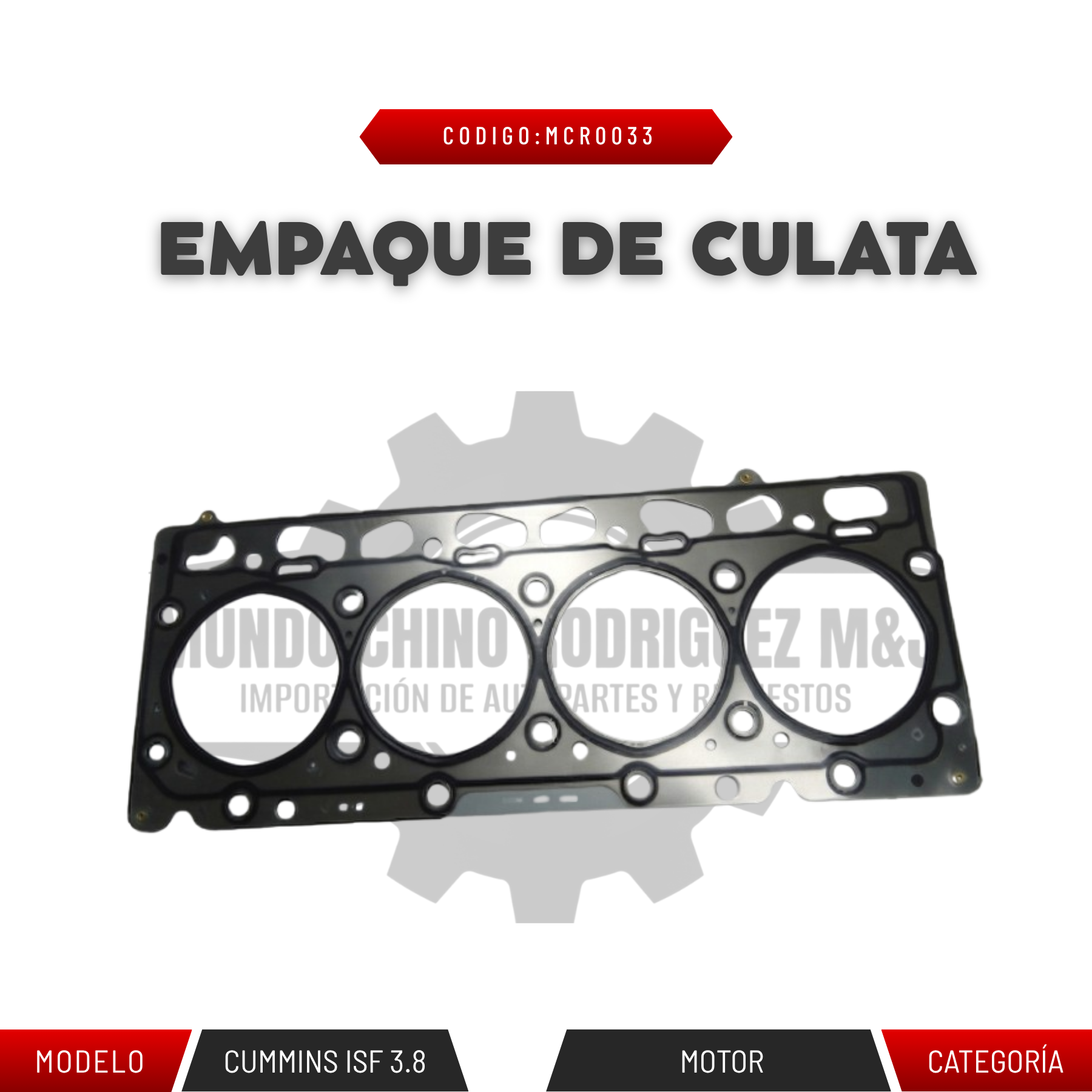 EMPAQUE DE CULATA