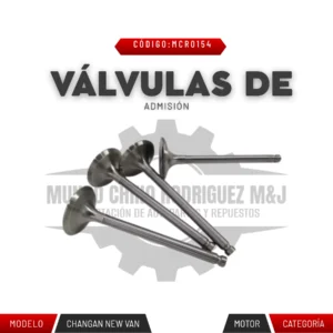 VÁLVULAS DE ADMISIÓN JL473QE