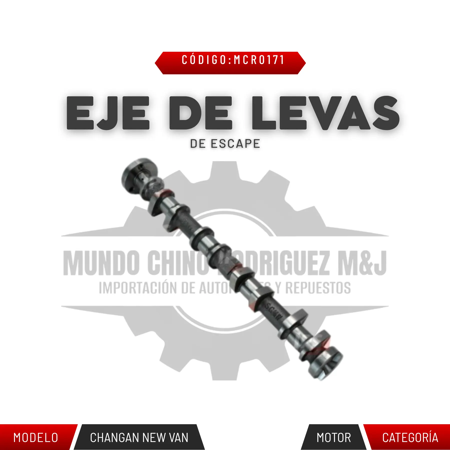 EJE DE LEVAS DE ESCAPE JL473QE
