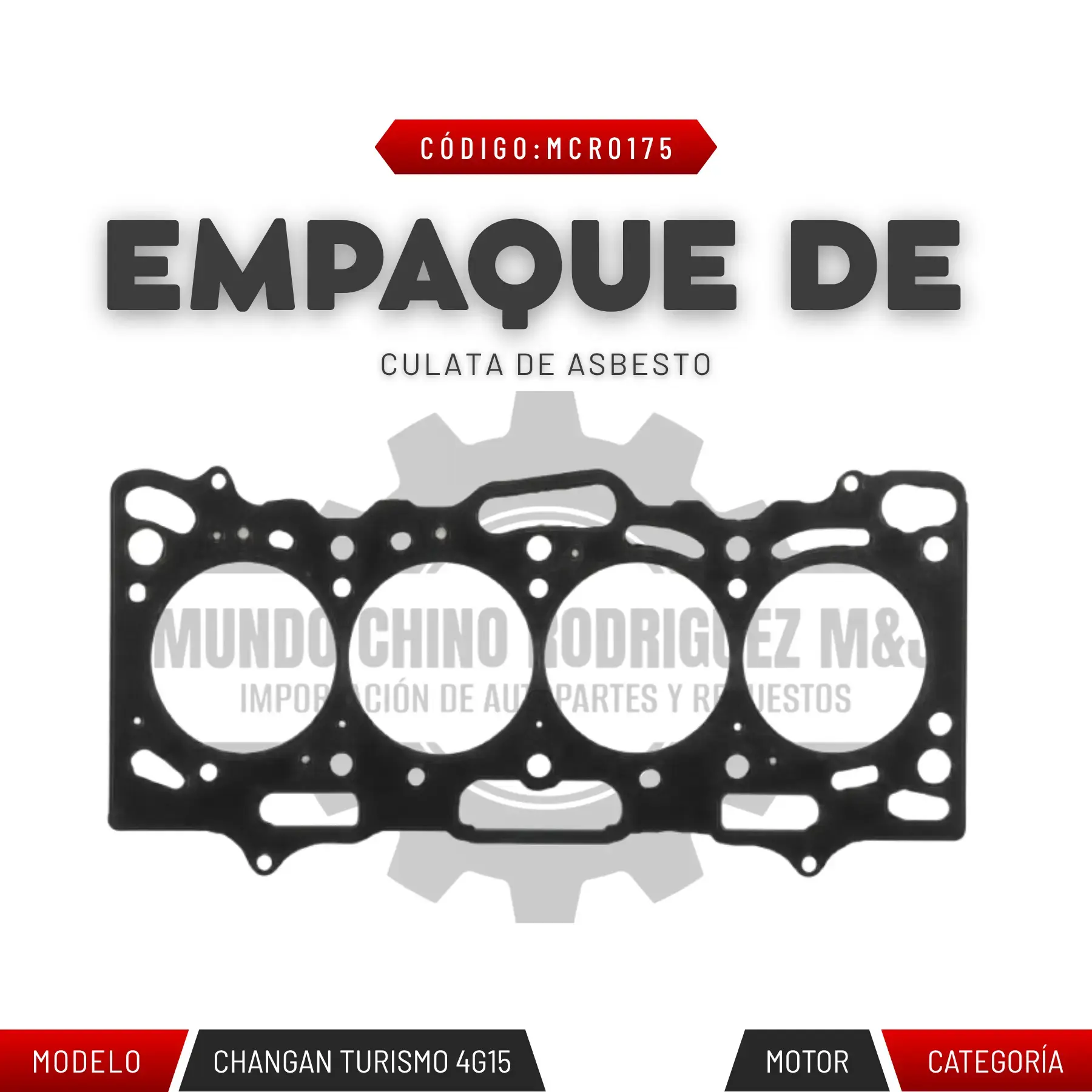 EMPAQUE DE CULATA DE ASBESTO
