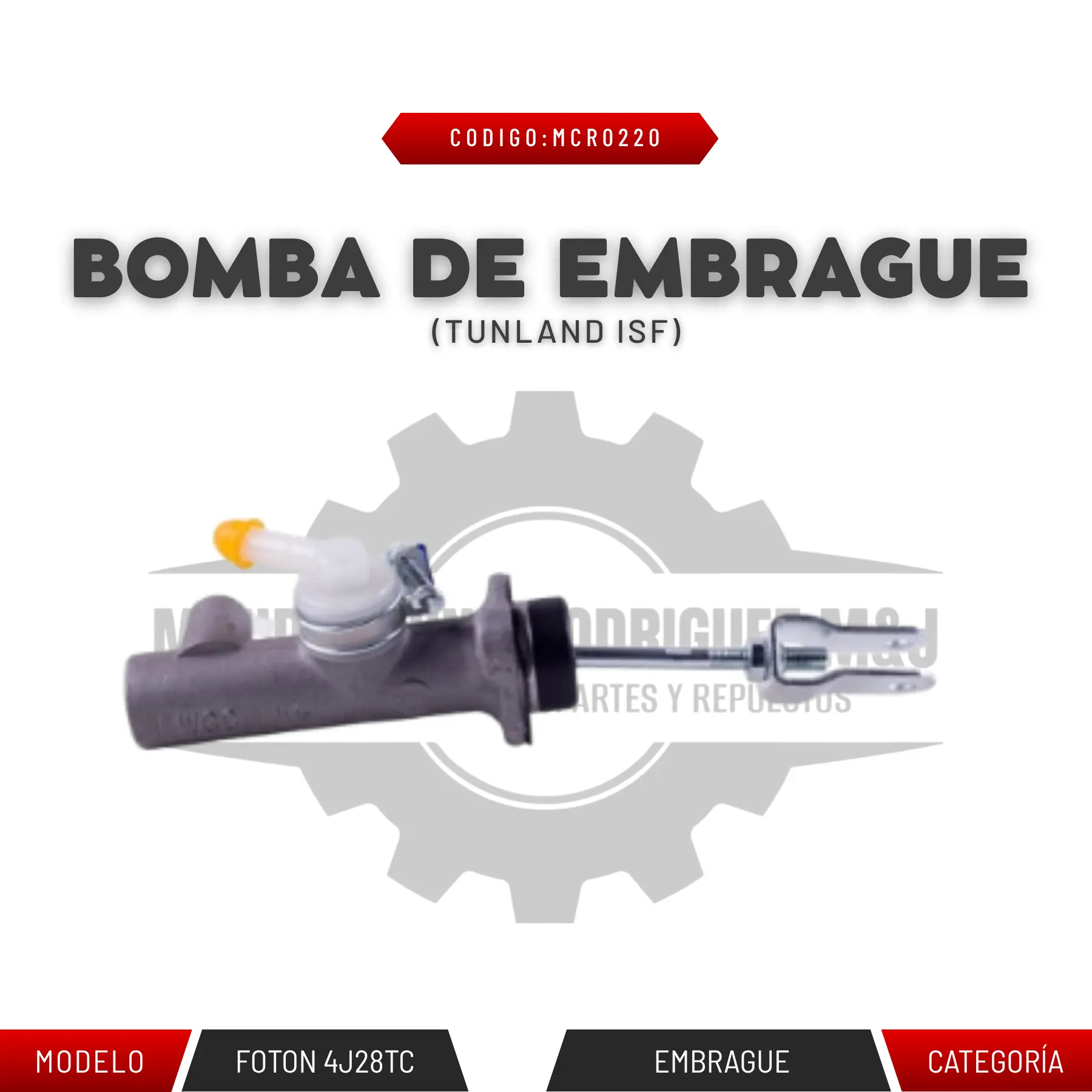 BOMBA DE EMBRAGUE TUNLAND ISF