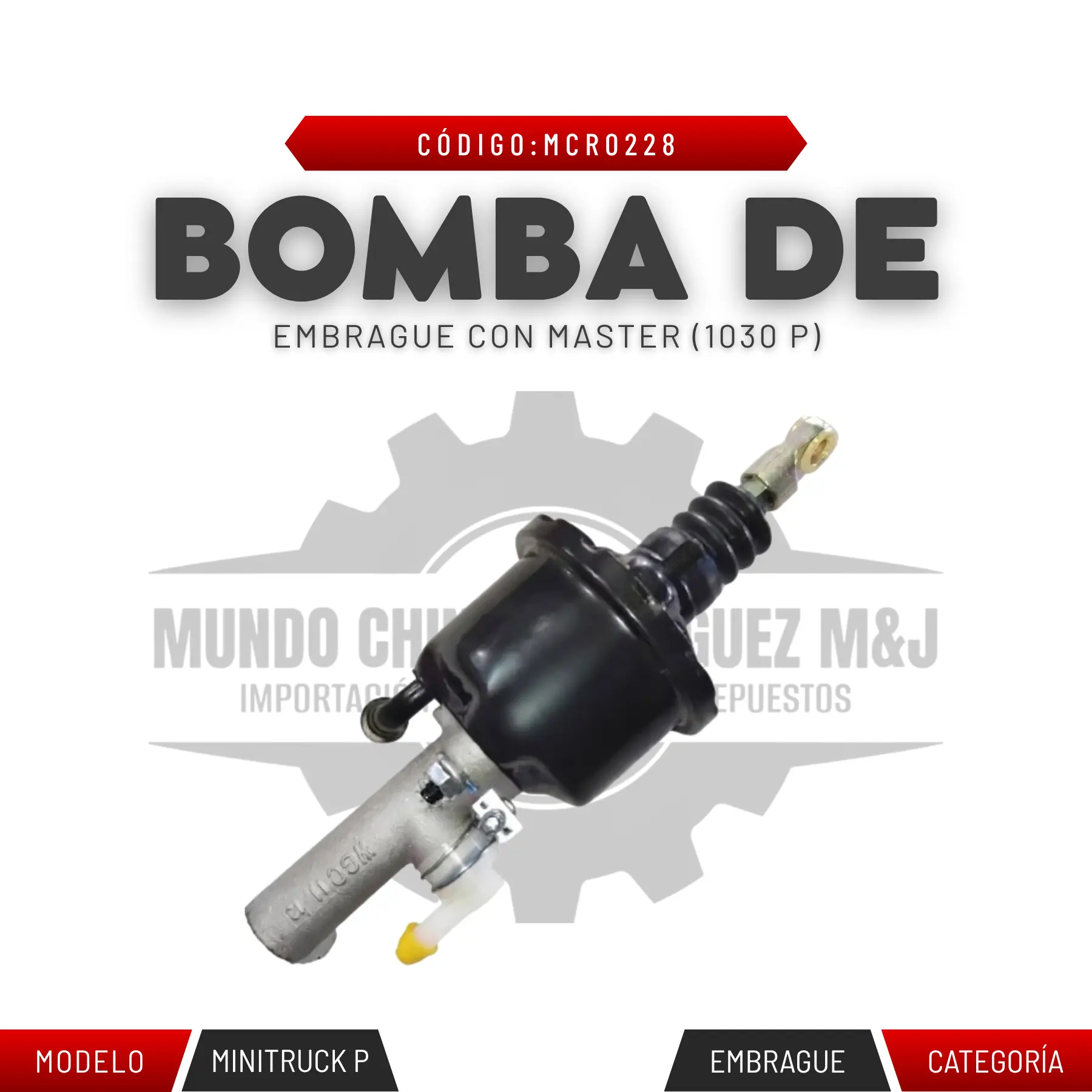 BOMBA DE EMBRAGUE CON MASTER 1030 P