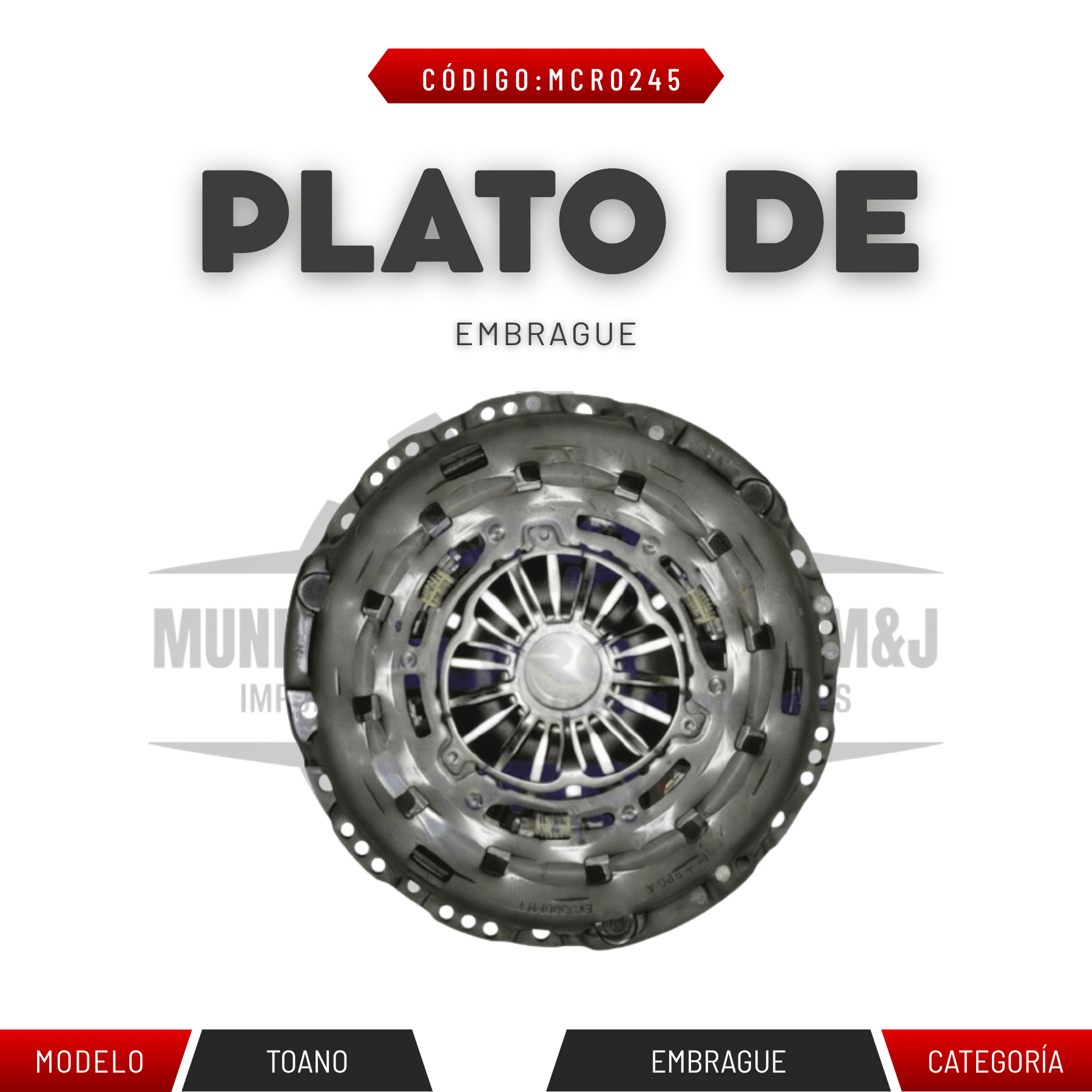 PLATO DE EMBRAGUE