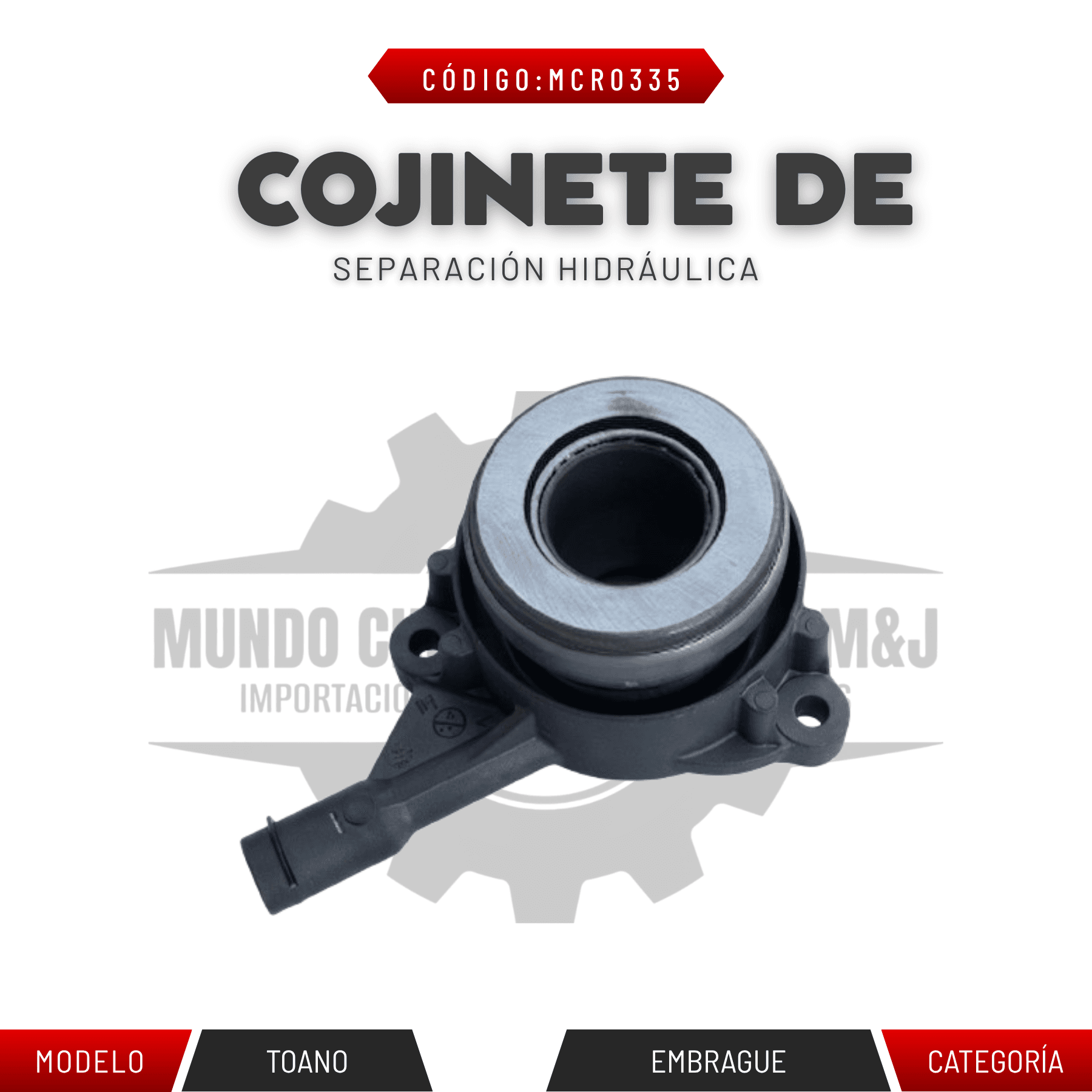 COJINETE DE SEPARACION HIDRAULICA