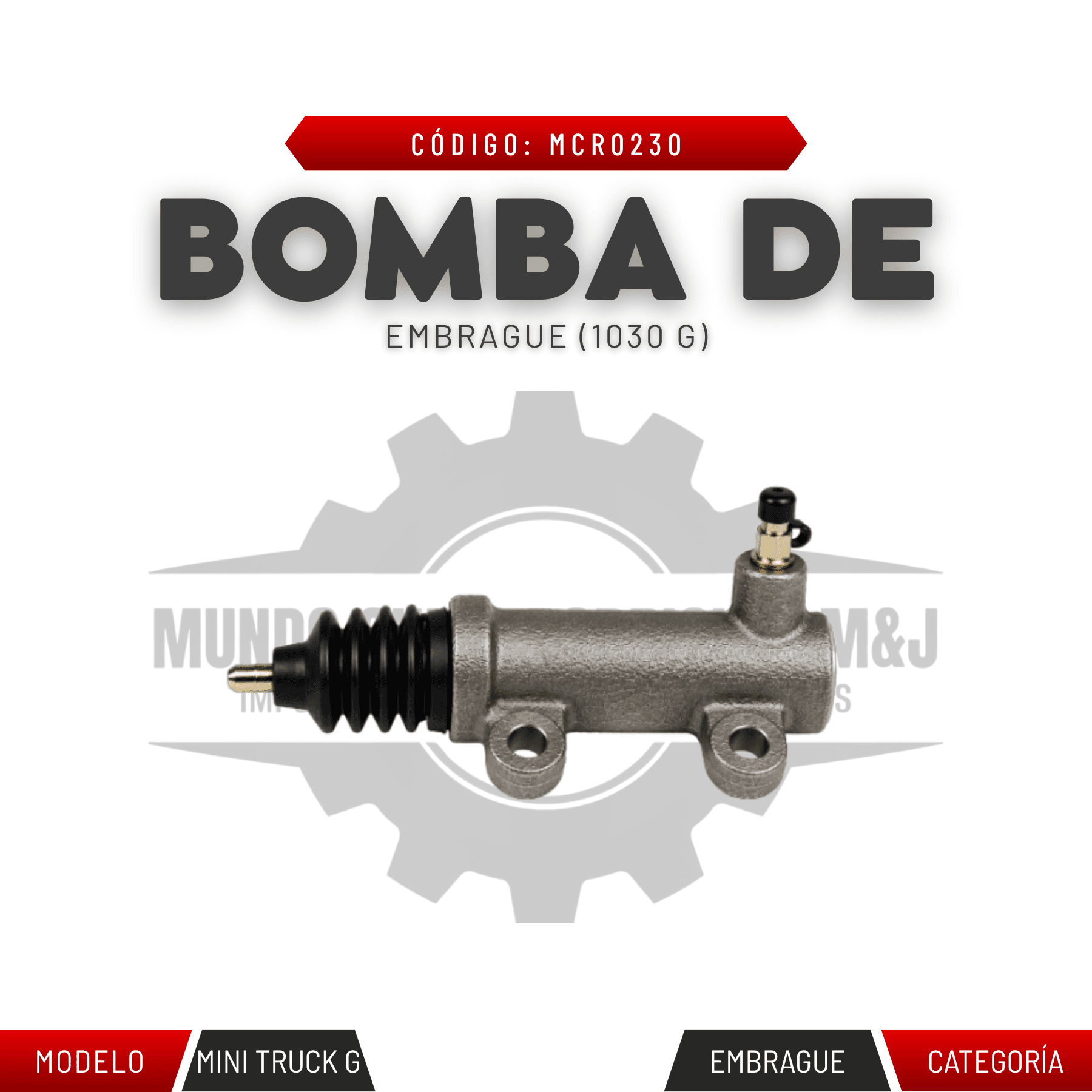 BOMBA DE EMBRAGUE (1030 G)