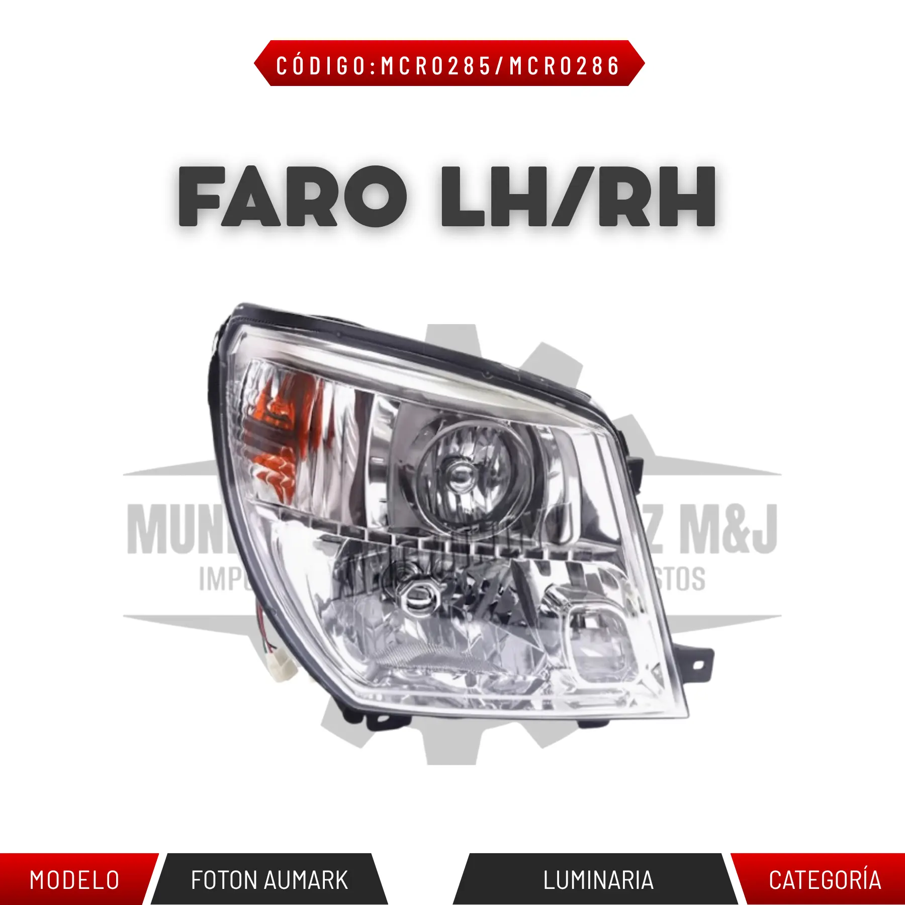 FARO LH/RH FOTON AUMARK
