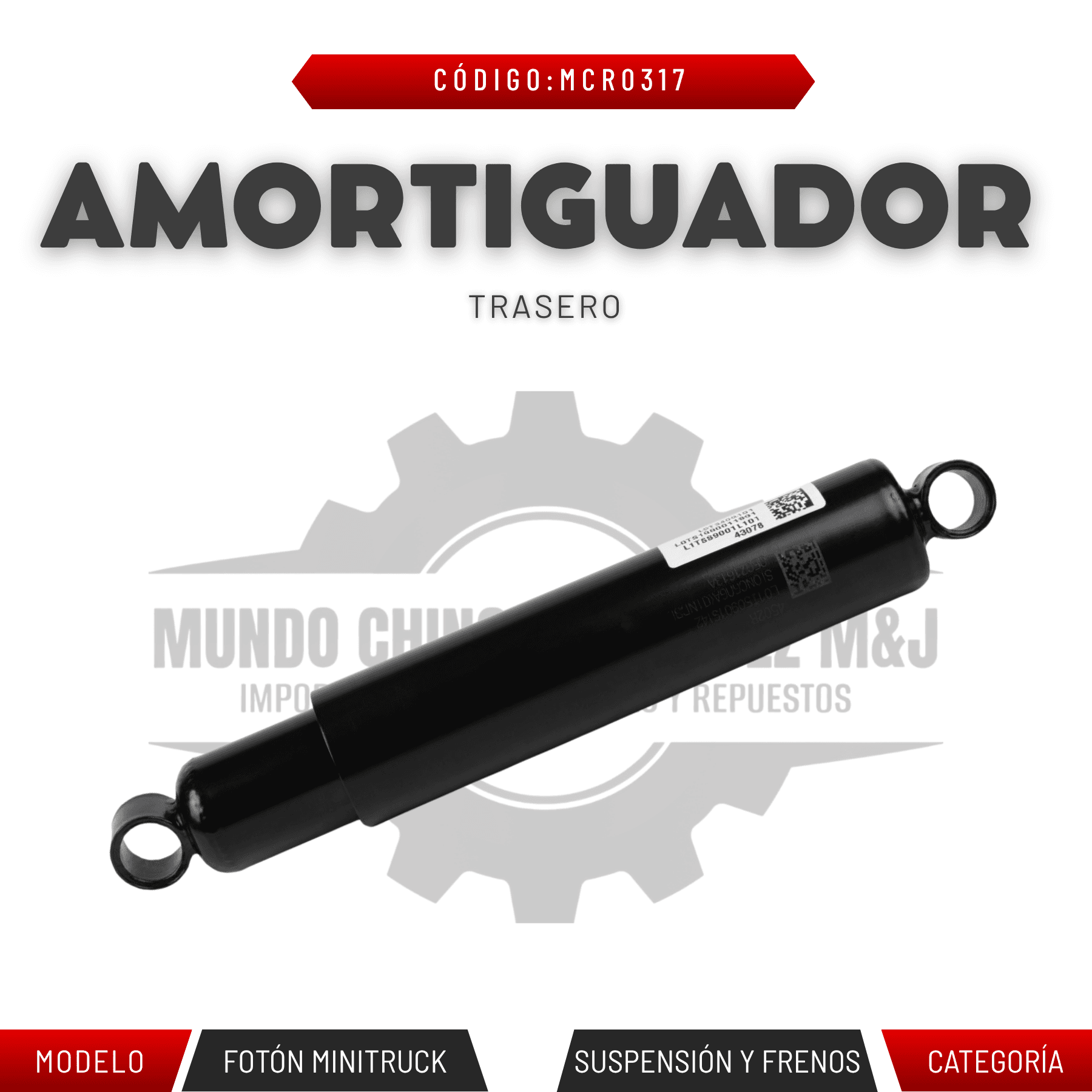 AMORTIGUADOR TRASERO