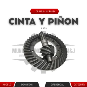 CINTA Y PIÑON 8X39