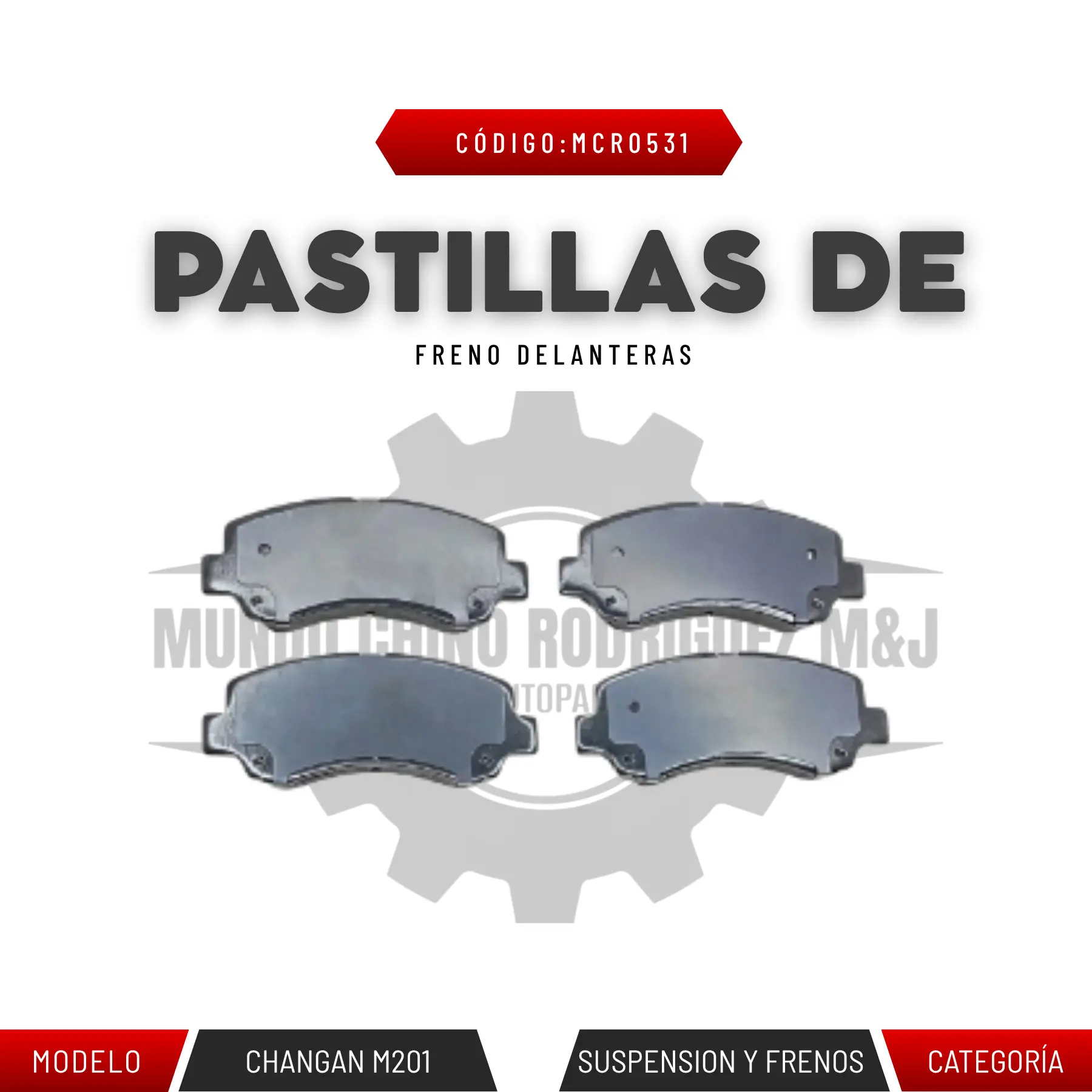 PASTILLAS DE FRENO DELANTERAS