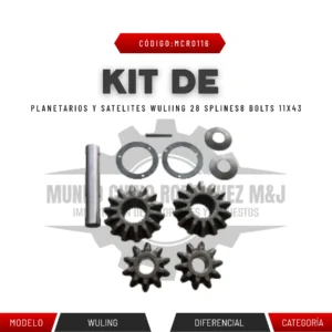 KIT DE PLANETARIOS Y SATELITES WULING 11X43