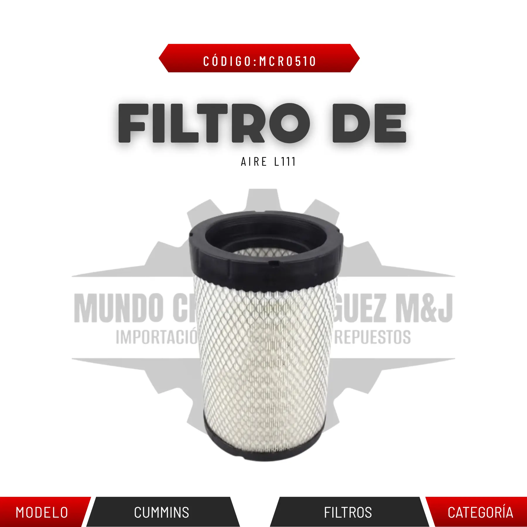 FILTRO DE AIRE L111