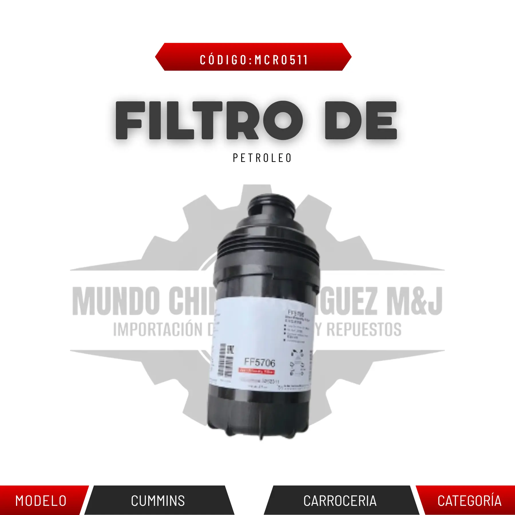 FILTRO DE PETROLEO