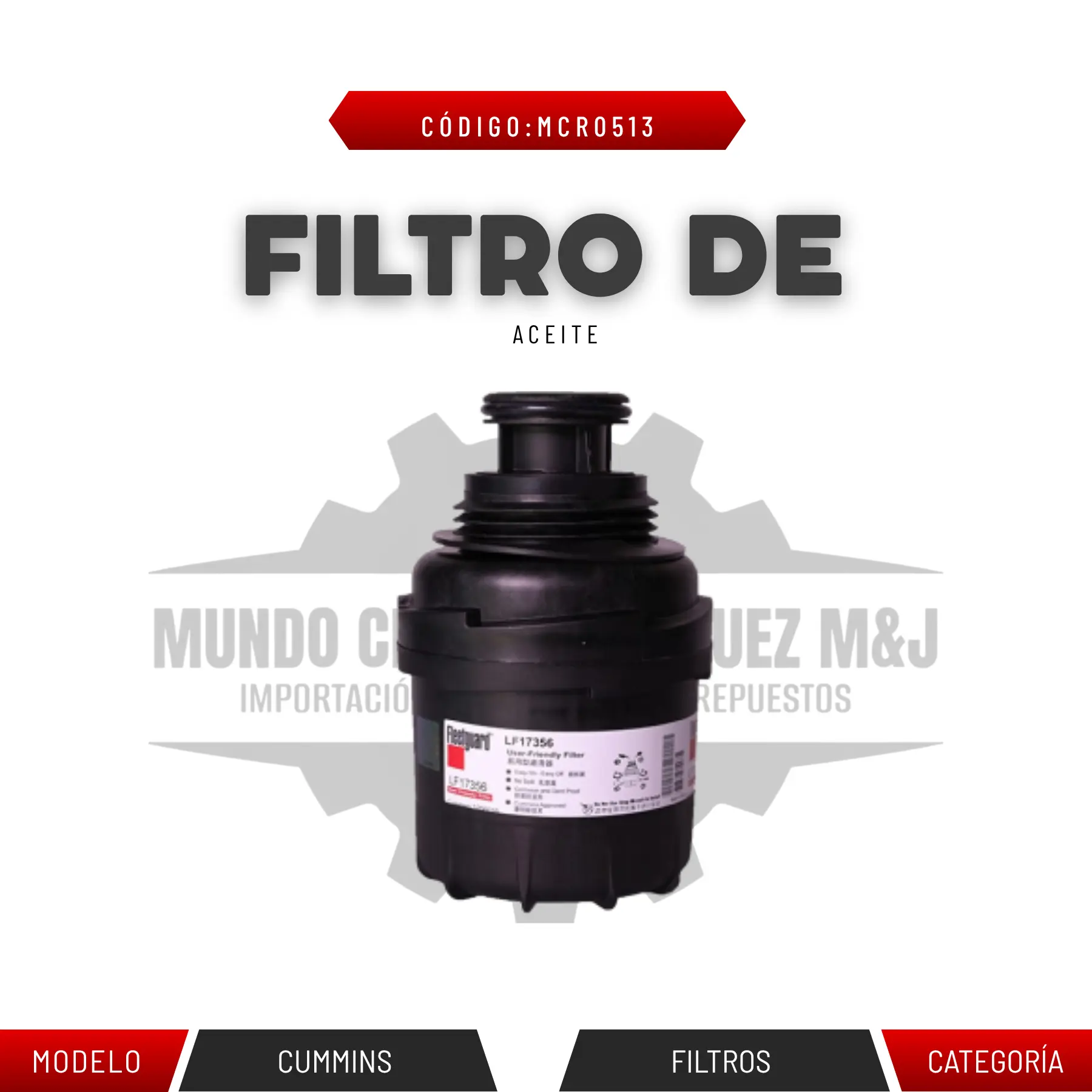 FILTRO DE ACEITE