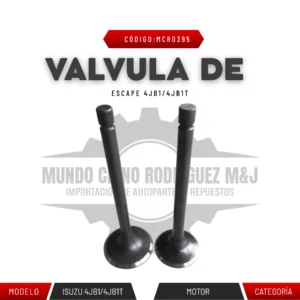 VALVULA DE ESCAPE ISUZU 4JB1/4JB1T