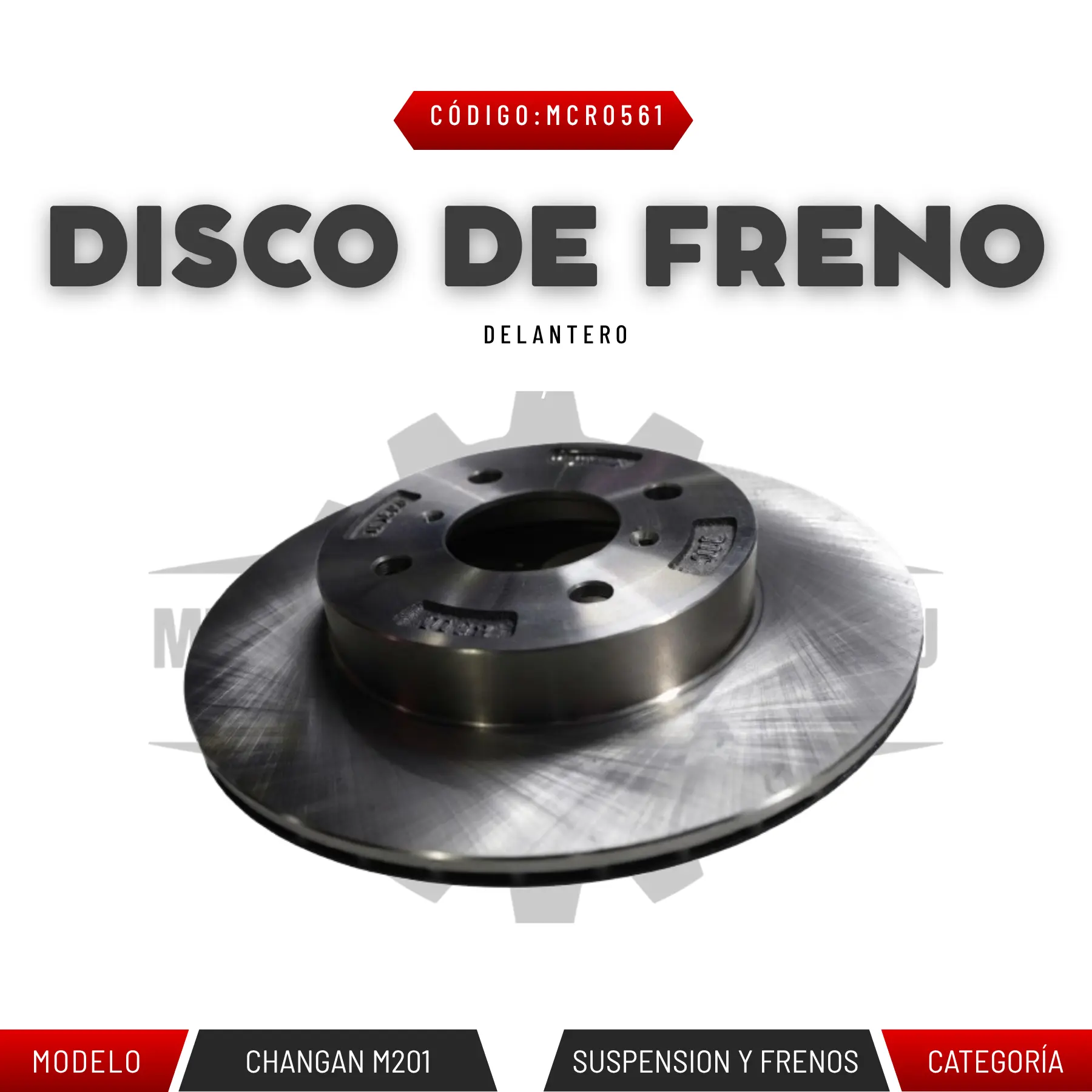 DISCO DE FRENO DELANTERO