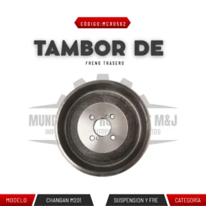TAMBOR DE FRENO TRASERO