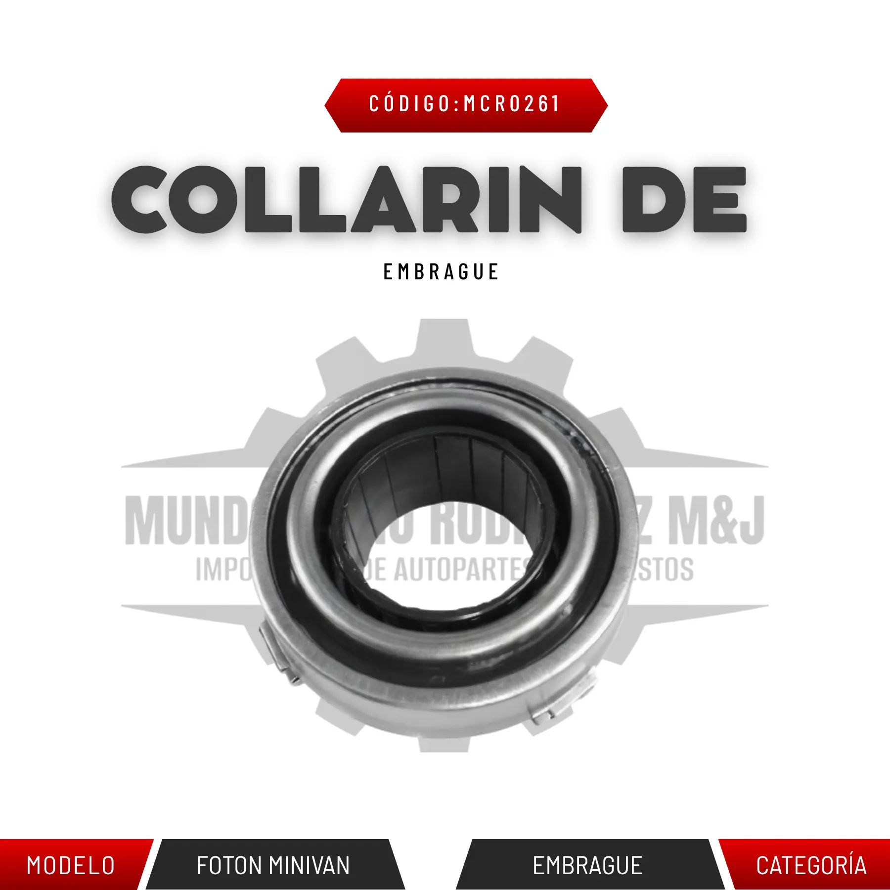 COLLARIN DE EMBRAGUE MINIVAN PX31 DUAL