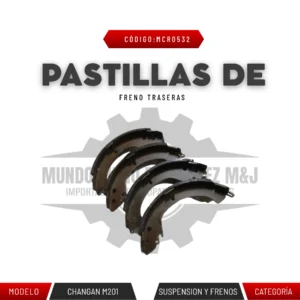 PASTILLAS DE FRENO TRASERAS