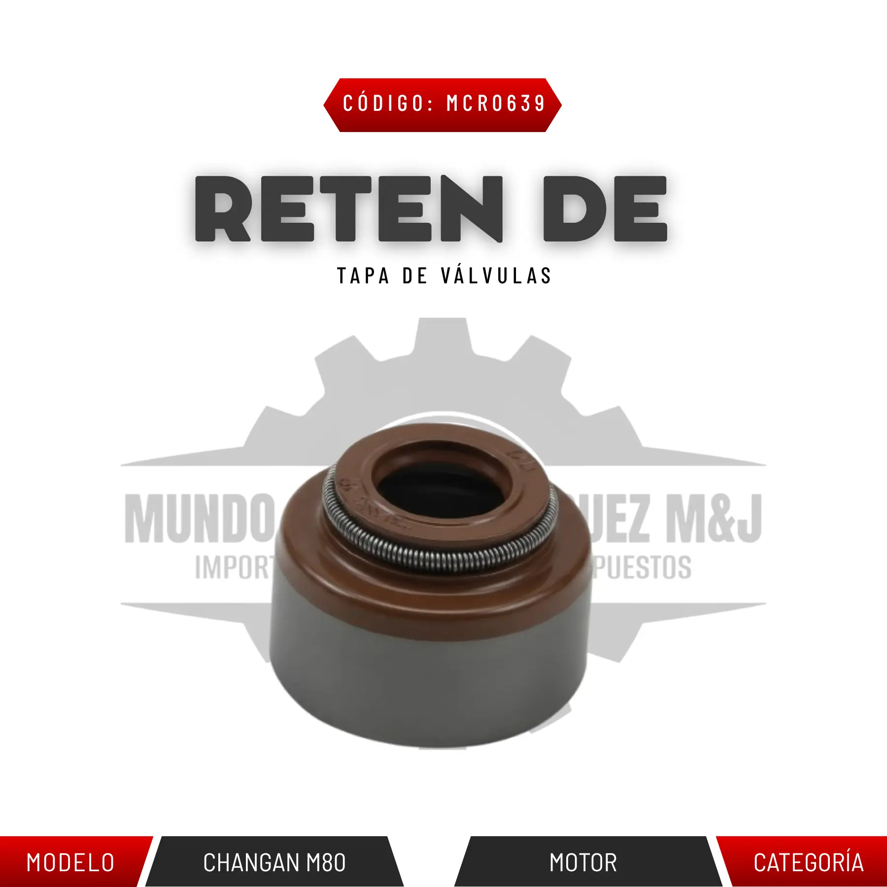 RETEN DE TAPA DE VÁLVULAS M80