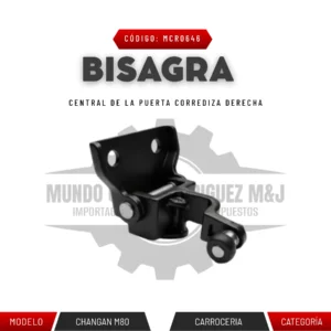 BISAGRA CENTRAL DE LA PUERTA CORREDIZA DERECHA